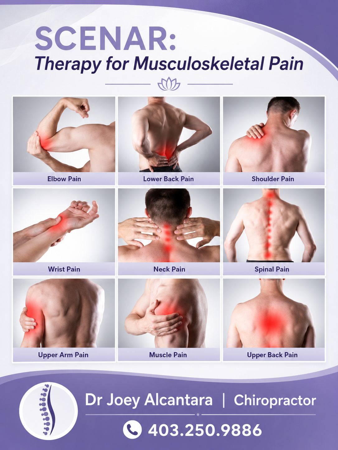 Dr. Joey Alcantara, Scenar Therapy for musculoskeletal pain